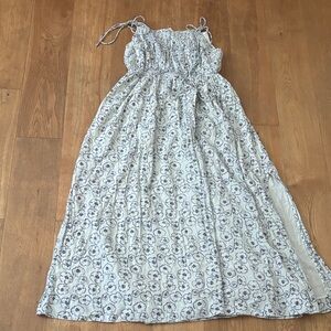 Apiece Apart Floral White and Blue Dress